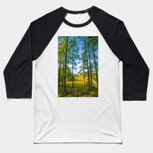 Tall Evergreens by Blea Tarn Baseball T-Shirt